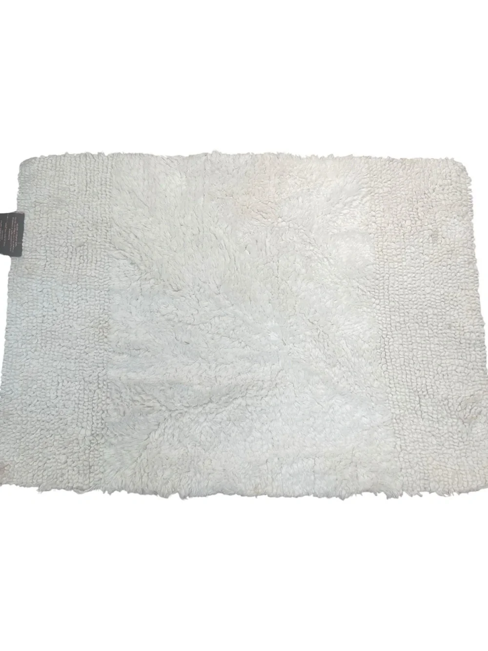 Juicy Couture Brooklyn Vintage Reversible Bath Rug White